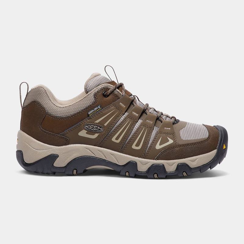 Keen Oakridge Waterproof Mens Hiking Shoes Brown NZ Sale (7512-CZOXE)